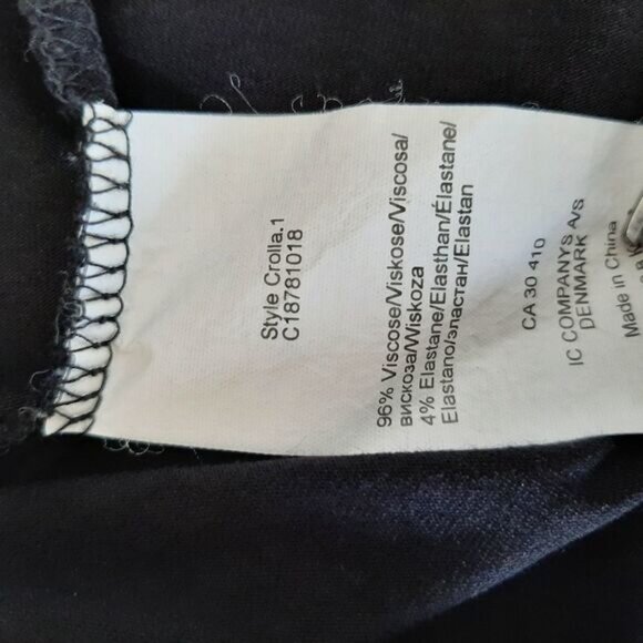 INWEAR Copenhagen Crolla Lightweight Turtleneck Pullover Top Black Sz M - Picture 8 of 8